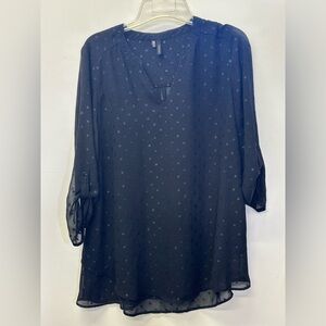 💎 Maurice's Elegant Semi-Sheer Black Women's Tunic  💎
